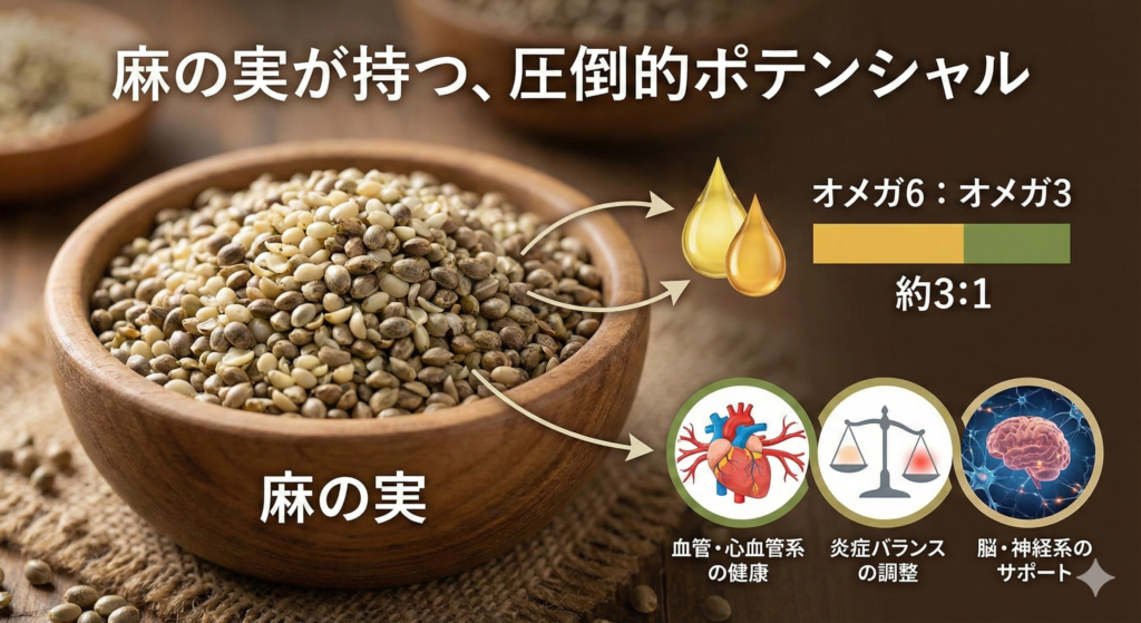 麻の実が持つ、圧倒的ポテンシャル